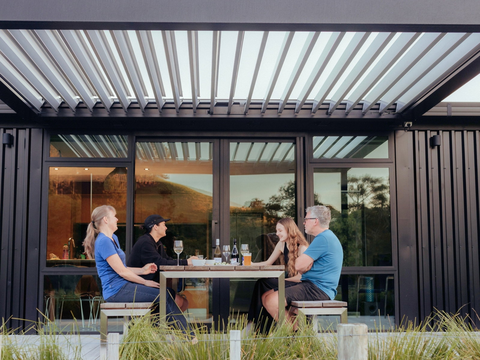 TORC louvre roof over an outdoor entertaining area